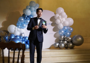 Joseph Kim (12) performing a song
